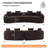 Boneless Curved Living Room Chenille Compression Sofa-111988778