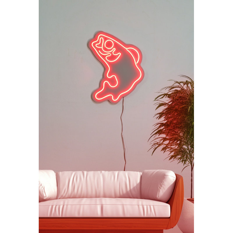 Bande lumineuse néon flexible IP67 imperméable, 13,0 po x 15,4 po | Gabarit en mousse de PVC, adaptateur 12V 4A, alimentation 12V DC, 10000 kWh | Parfait pour la décoration intérieure, les fêtes et les événements, installation facile