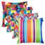 Indoor / Outdoor Striped Multi Square Cushion
