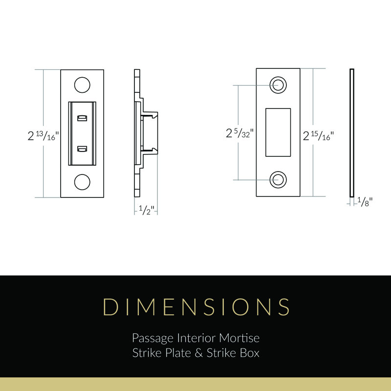 Mortaise intérieure Emtek Passage avec rosette Lancaster et levier Wembley, Oui, Nickel satiné