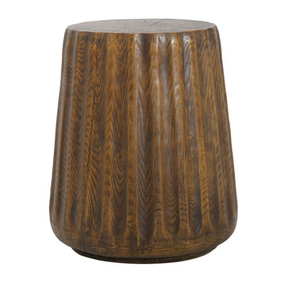 Durable Brown Wood Grain Sofa & Console Tables, Rustic Tree Stump Style For Indoor Outdoor Use
