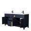 Beckett 66" Freestanding Double Bathroom Vanity with Quartz Top-965466538-965466536-965466517