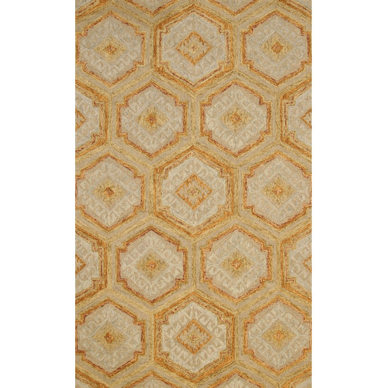 Hand Tufted Wool Geometric Area Rug