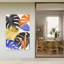 Colorful Tropical Foliage Abstract Contemporary Wall Art Print-610144472