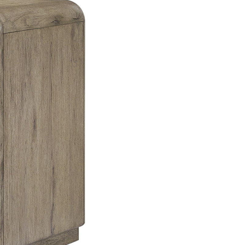Knotty English Oak End Table