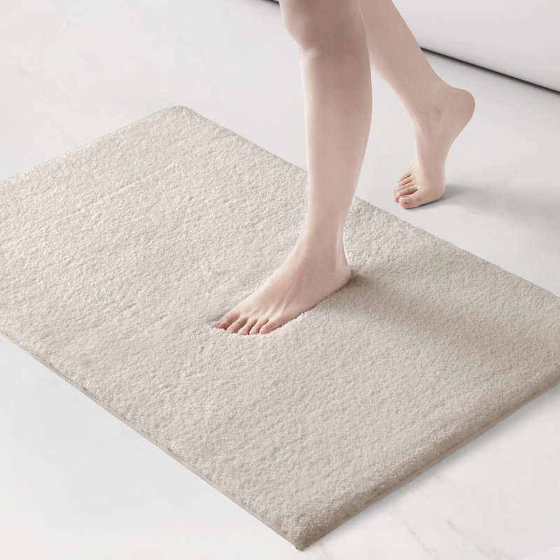 Tapis pour salle de bain Marshmallow, Rectangle - 40 po L x 24 po l, Taupe