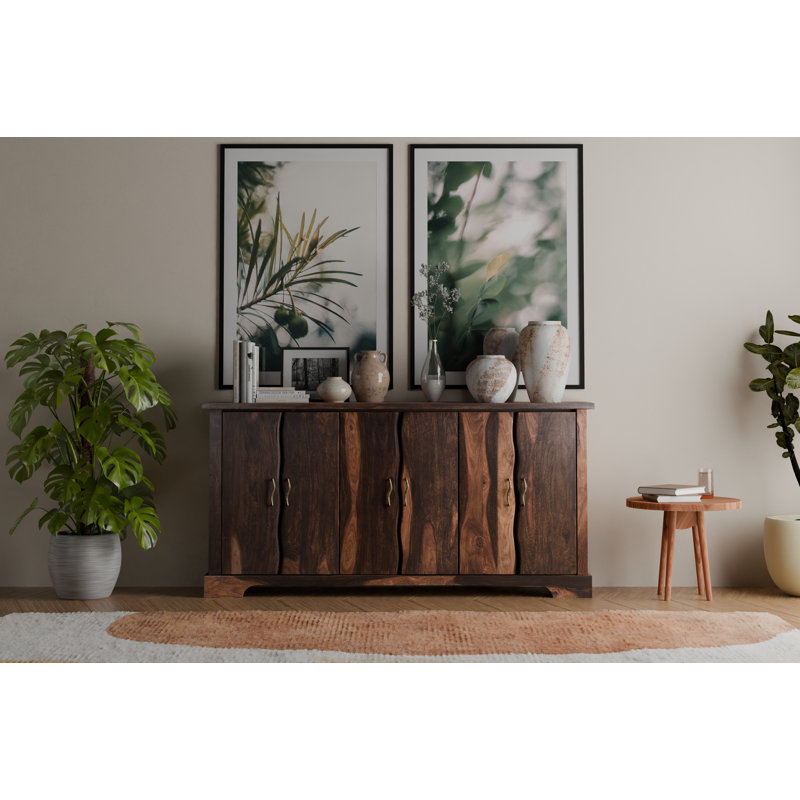 Chaliyah 72'' Solid Wood Sideboard, Walnut 