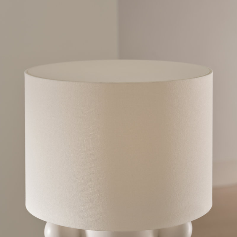Kelly Wearstler Tiglia Tall Table Lamp, Plaster White, 20.5" H x 14.75" W x 14.75" D