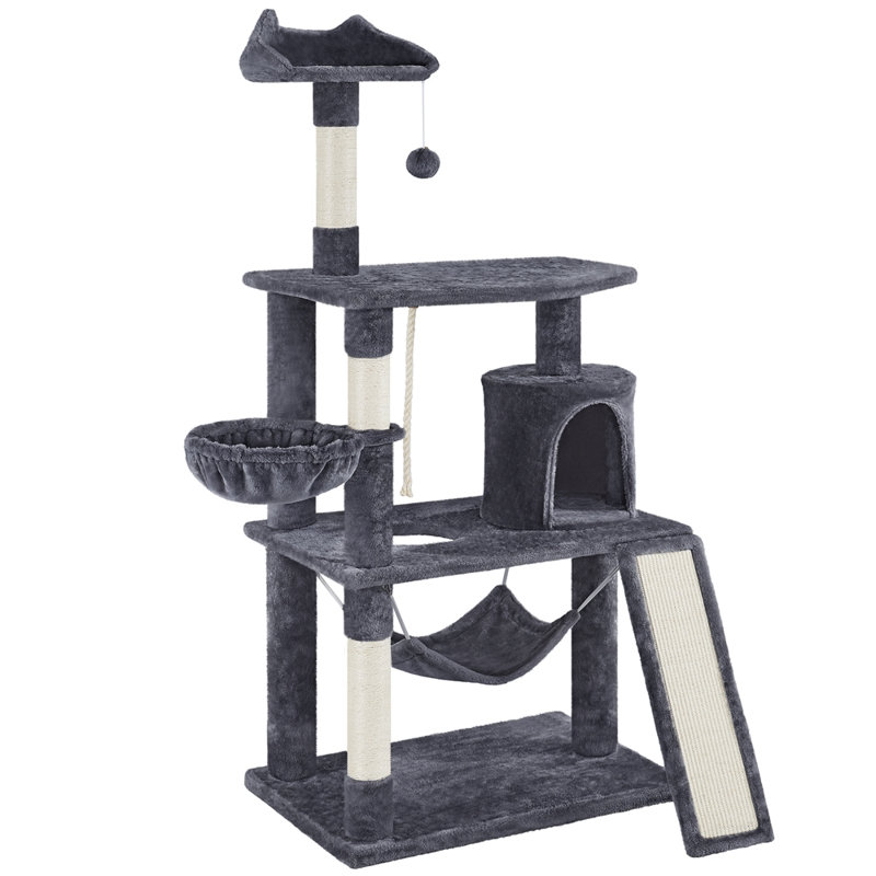 Arbre à chat de type tour, Light Grey, H 63,5 po x l 29,3 po x P 30 po