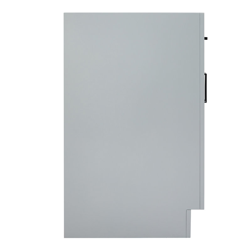 Hepburn 66'' Double Bathroom Vanity Base Only, Gray, Matte Black