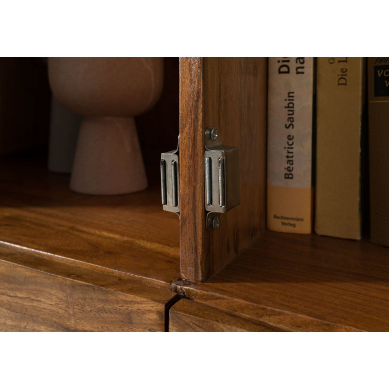 Ancona Display Cabinet, Brown lacquered