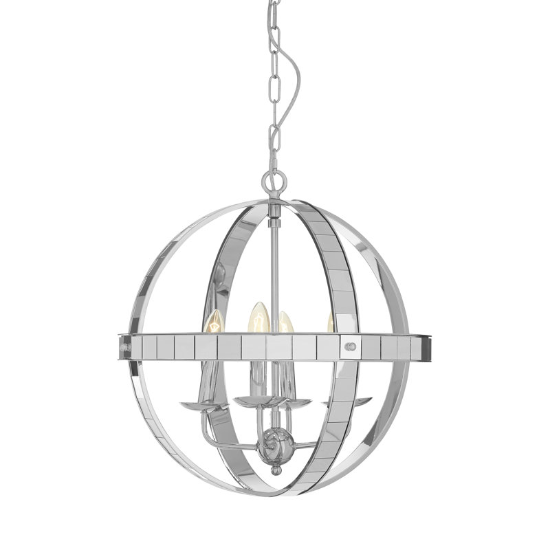 Madrona 4 - Light Chrome Sphere Pendant