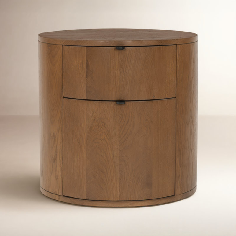 Element Two Drawer 19" Nightstand, Brown