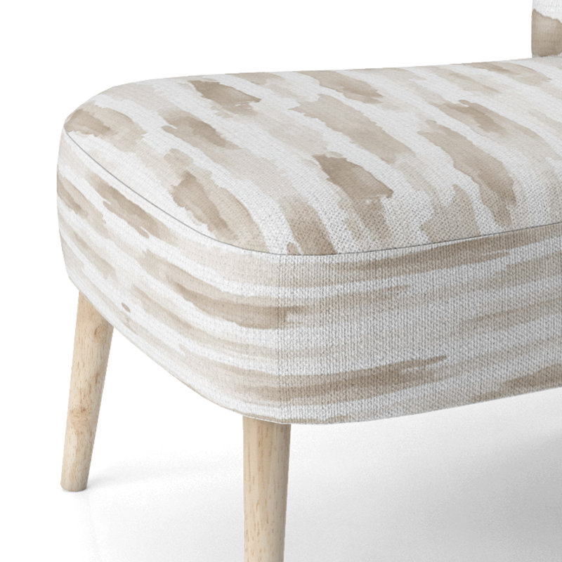 Chaise rembourrée Abstract, Chaise d'appoint sans accoudoirs