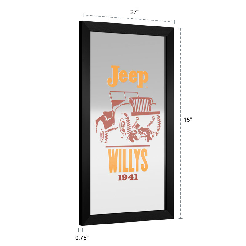 Wood Rectangle Wall Mirror