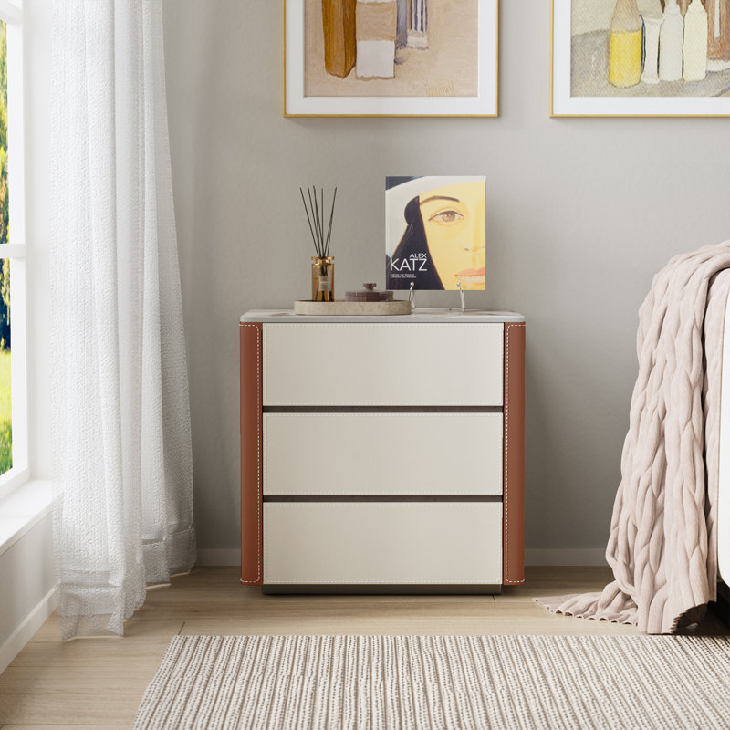 Tables de chevet, Brun / Gris