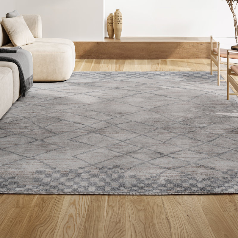 Tapis gris clair Coddington, Rectangle 4 pi x 6 pi