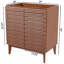 Meuble-lavabo à 2 tablettes à lattes moderne Calandre 30 po Calandre (lavabo non inclus)-93805378