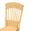 Chaise de salle à manger moderne en rotin brun naturel
