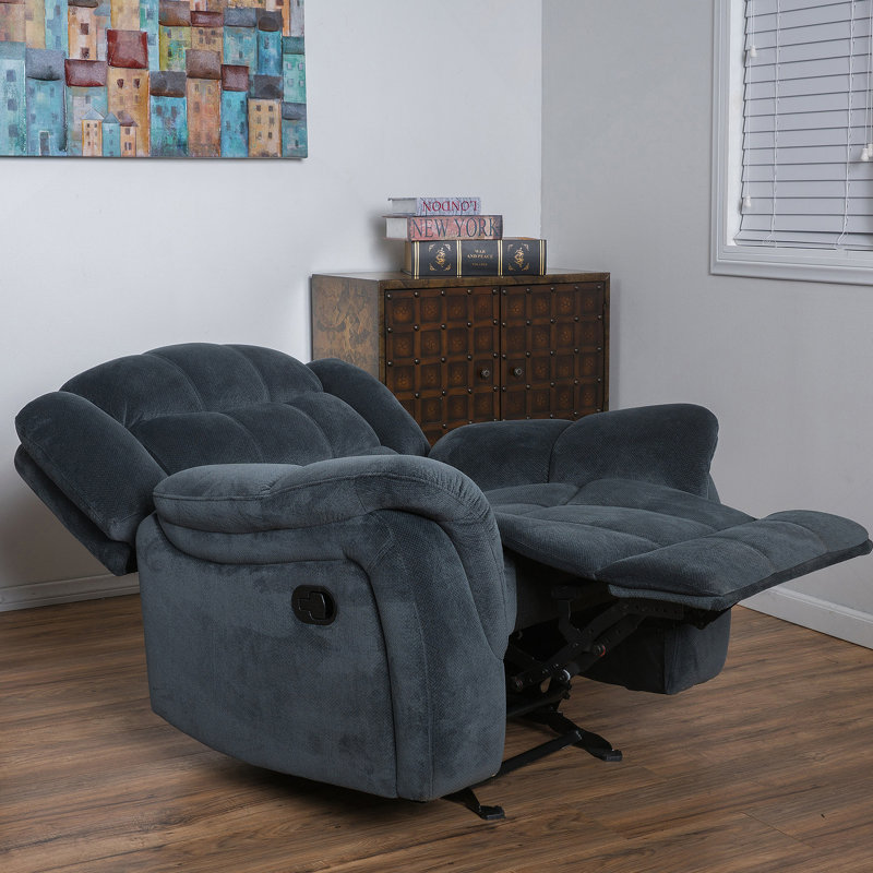Recliner, Red Faux Leather