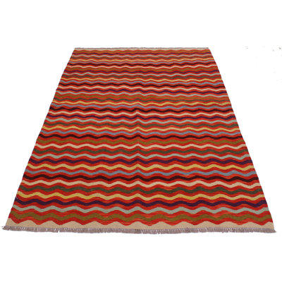 Grasty Wool Chevron Indoor Rug