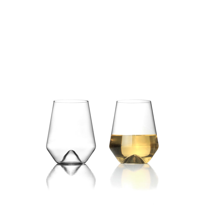 Monti Crystal Stemless Wine Glass