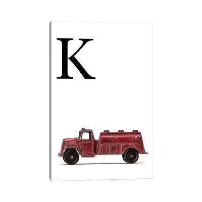 K Water Truck White Letter - Print on Canvas