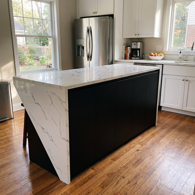 78.7" W Modern Double-Sided Kitchen Island