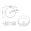 Lavabo vasque rond en céramique Dowell 6004 - noir mat-118230124