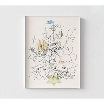 Hope And Destruction And Paul Klee, Line Artwork Poster Print, Extra Large Abstract Line Poster, Framed Paul Klee Artwork Poster