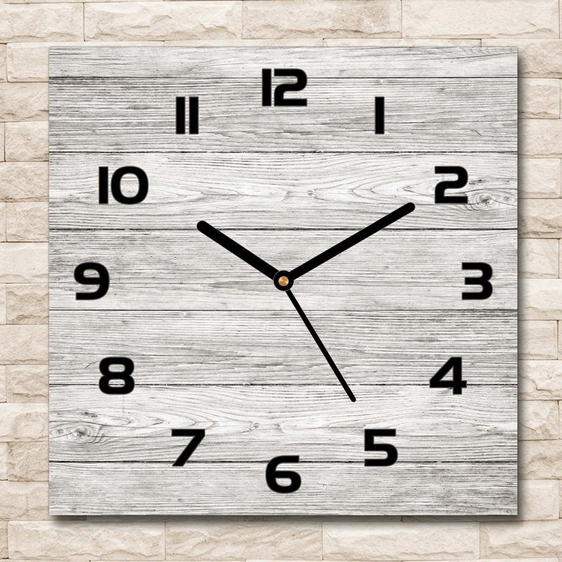 Hellene Glass Wall Clock, Black