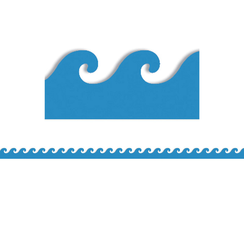 Waves Die-Cut Bulletin Board Border