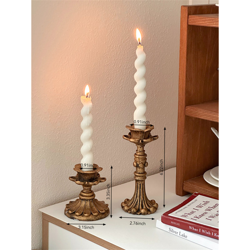 6.22'' H Metal Tabletop Candlestick