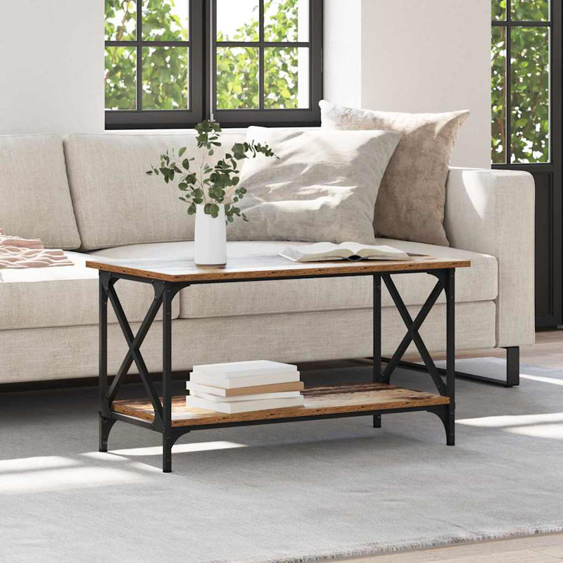 Coffee Table with Storage, Old Wood