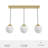 Hepburn 3 - Light Linear Globe Pendant-86178613