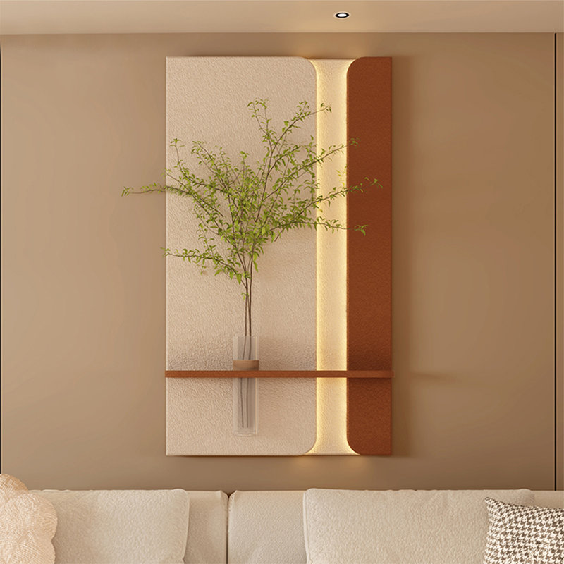Art mural Mid-Century moderne en toile pour salon, H 41,34 po x l 23,62 po x P 1,97 po