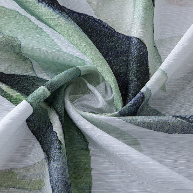  Rideau de douche en tissu texturé Florals