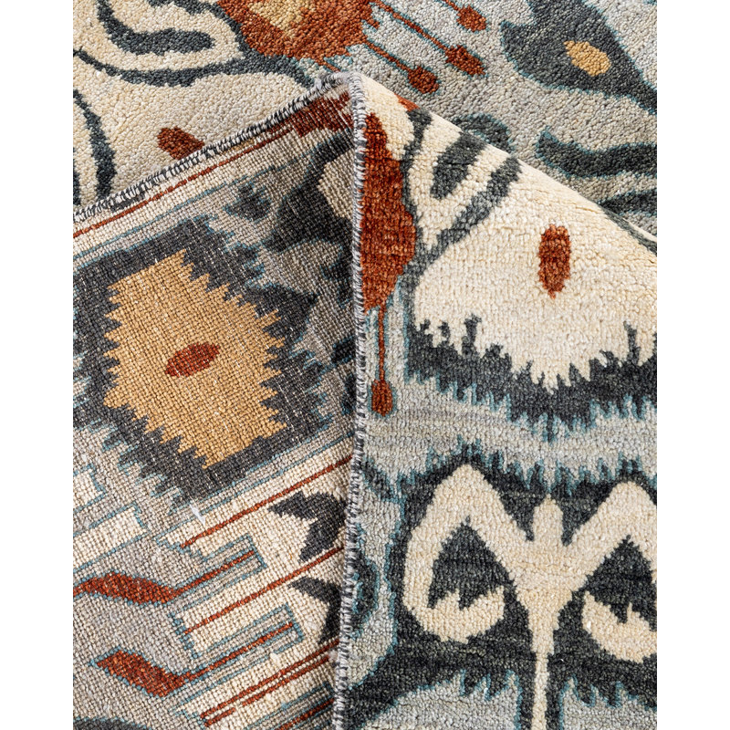 Overdyed One-of-a-Kind 9' 1" X 12' 3" Hand Knotted Area Rug