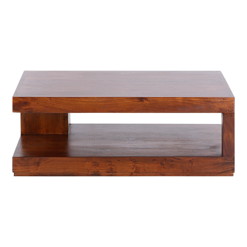 Holstein Solid Wood Solid Coffee Table, Dark brown