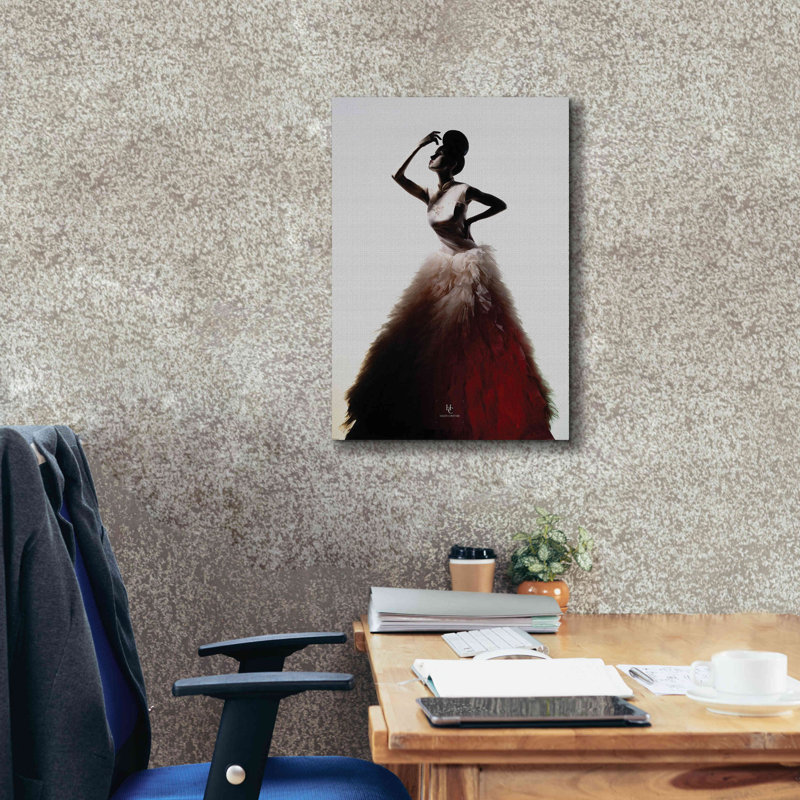 «Redlingo» par Incado, estampe numérique sur toile, L 18 po x H 26 po