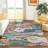 Machine Washable Indoor/Outdoor Chantille ACN2498 Floral Rug-192826448-192826444