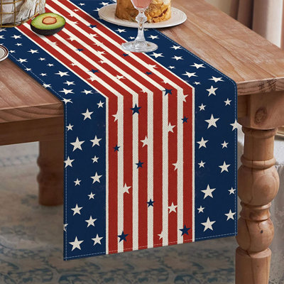 Chemin de table rectangulaire en polyester