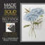 Petite hortensia bleue I - impression encadrée de qualité supérieure - prête à être accrochée - aucun clou requis - aucun clou requis-1484553481-1484553490