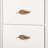 Contemporary 2 Drawers Nightstand With Curved Profile Design, Bedside Table With Metal Feather-Shaped Handles And Exposed Legs, End Table For Living Room And Bedroom, Easy Assembly-2004148848