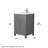 Beckett 24" Freestanding Single Bathroom Vanity with Cultured Marble Top-86409846-86409851-86409847