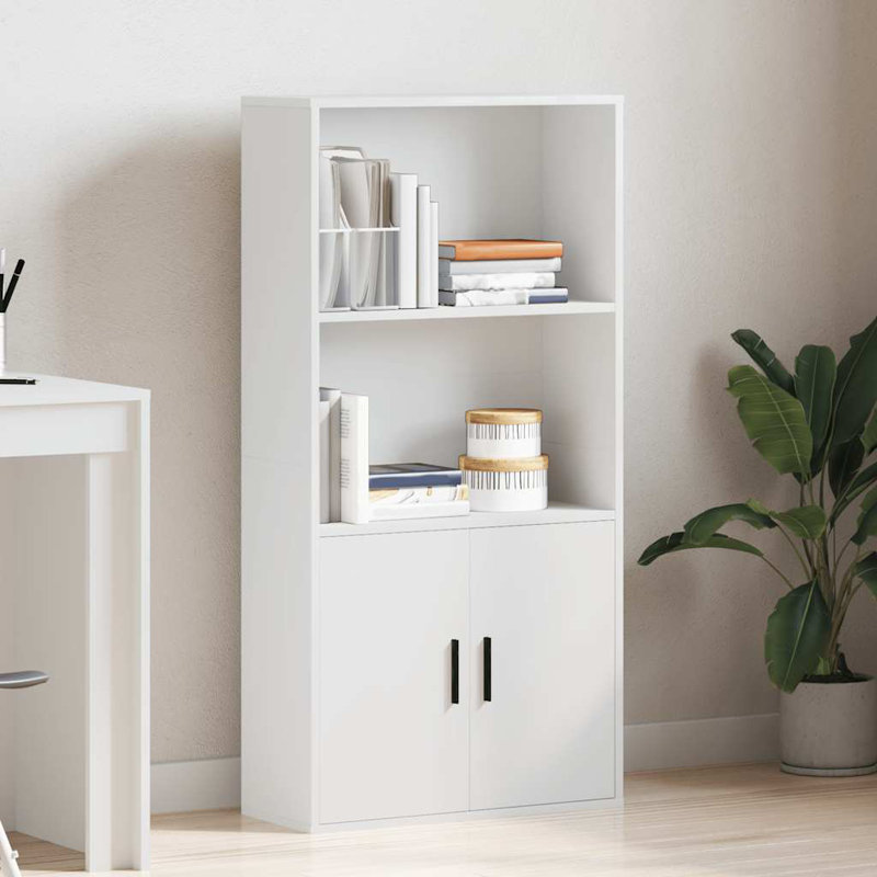 Bookcase 60X24x120 Cm Engineered Wood, White