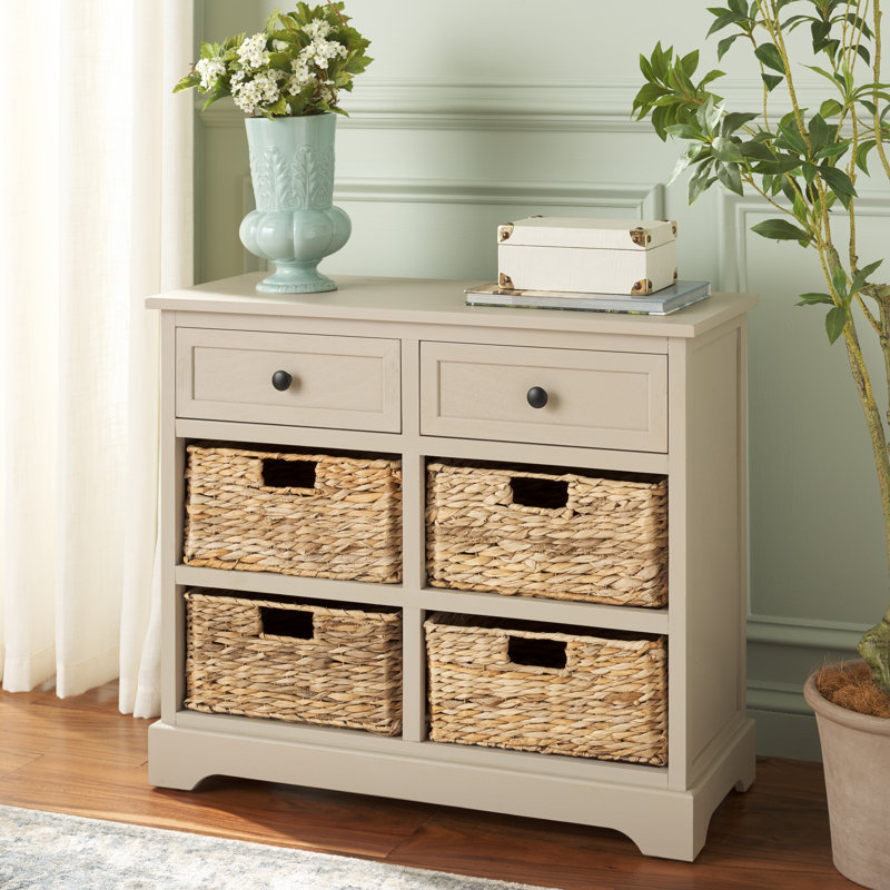 Painswick Solid Wood Accent Chest, Vintage Gray