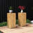 End Table With Wood-like Appearance Design Feature, 33.31" High, Natural Color Option, Indoor Outdoor Function, Mixable For Layered Decorations Wood-look In Structure, Tall, Design, Decor,-407993333