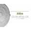 Médaillon de plafond Endurathane Attica, diamètre extérieur 39 1/2 po x P 2 1/2 po (convient aux auvents jusqu'à 3 3/4 po), finition rouille peinte à la main-443801666