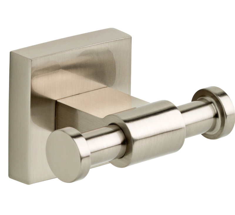 Maxted Satin Nickel Wall Mounted Double Robe Hook